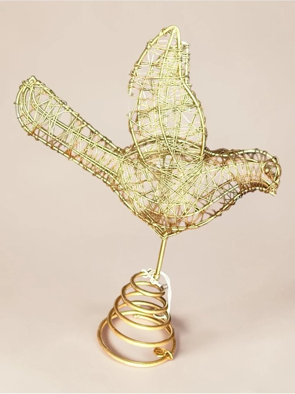 Sseko Brass Wire Dove Sculpture